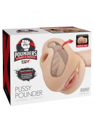 Телесный мастурбатор-вагина Pussy Pounder Squeeze Stroker - Pipedream - в Рубцовске купить с доставкой