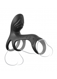 Черная насадка на пенис Ultimate Couples Cage Pro - Pipedream - в Рубцовске купить с доставкой