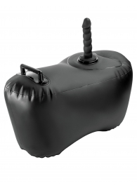 Черное надувное кресло с платформой для фиксации дилдо Body Dock Inflatable Love Seat - Pipedream - купить с доставкой в Рубцовске