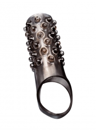 Дымчатая насадка на пенис с выпуклостями - 12 см. - Sex Expert - в Рубцовске купить с доставкой