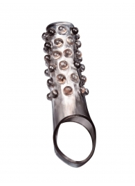 Дымчатая насадка на пенис с выпуклостями - 11 см. - Sex Expert - в Рубцовске купить с доставкой