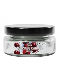 Массажная свеча «Спелая вишня» - 50 мл. - SGAN - купить с доставкой в Рубцовске