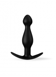 Черная силиконовая анальная втулка - 11,5 см. - Sex Expert