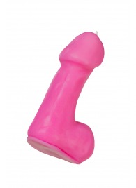 Розовая свеча в форме пениса - 47 гр. - Pecado - купить с доставкой в Рубцовске