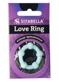 Цветное эрекционное кольцо Love Ring с бусинами - Sitabella - в Рубцовске купить с доставкой