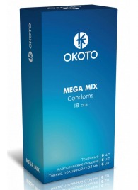 Презервативы OKOTO Mega Mix - 18 шт. - Sitabella - купить с доставкой в Рубцовске