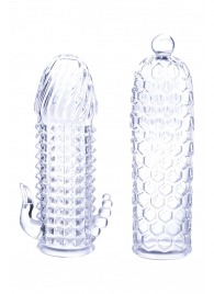 Набор из 2 прозрачных насадок на член Seductive Tickler Sleeves Set - NMC - в Рубцовске купить с доставкой