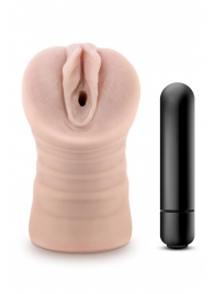 Телесный мастурбатор-вагина Ayumi с вибрацией - Blush Novelties - в Рубцовске купить с доставкой