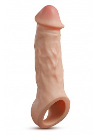 Телесная насадка-удлинитель Intrepid 9.25 Inch Realistic Penis Extender Sleeve - 23,5 см. - Blush Novelties - в Рубцовске купить с доставкой