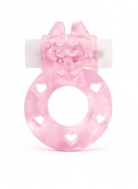 Розовое эрекционное виброкольцо в форме зайчика - 1137 - в Рубцовске купить с доставкой