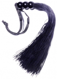 Черная силиконовая плетка - 25,4 см. - Boys of Toys - купить с доставкой в Рубцовске