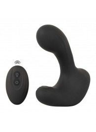 Черная анальная вибропробка с функцией расширения RC Butt Plug with 3 functions - Orion - в Рубцовске купить с доставкой