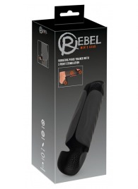 Черный вибромастурбатор с трехточечной стимуляцией Penis Trainer with 3 Point Stimulation - Orion - в Рубцовске купить с доставкой