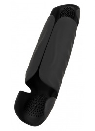 Черный вибромастурбатор с трехточечной стимуляцией Penis Trainer with 3 Point Stimulation - Orion - в Рубцовске купить с доставкой