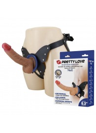 Поясной страпон Wells: трусики в форме бабочки и фаллоимитатор-насадка - Baile - купить с доставкой в Рубцовске