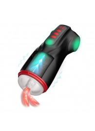 Интерактивный мастурбатор Raven с вакуумом, вибрацией и подсветкой - Shots Media BV - в Рубцовске купить с доставкой