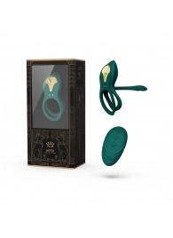 Зеленое эрекционное виброкольцо Bayek с пультом ДУ - Zalo - в Рубцовске купить с доставкой