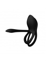 Черное эрекционное виброкольцо Bayek с пультом ДУ - Zalo - в Рубцовске купить с доставкой