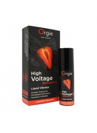 Жидкий вибратор Orgie High Voltage Strawberry - 15 мл. - ORGIE - купить с доставкой в Рубцовске
