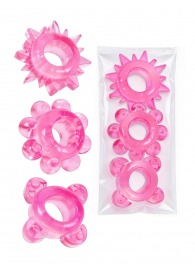 Комплект из 3 розовых эрекционных колец - Erowoman-Eroman - в Рубцовске купить с доставкой