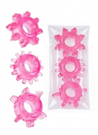 Комплект из трех розовых эрекционных колец - Erowoman-Eroman - в Рубцовске купить с доставкой