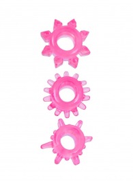 Комплект из трех розовых эрекционных колец - Erowoman-Eroman - в Рубцовске купить с доставкой