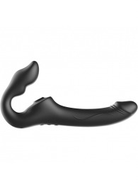 Черный безремневой страпон с 3 моторами - Ibiza - купить с доставкой в Рубцовске