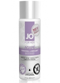 Лубрикант на водной основе для женщин JO AGAPE LUBRICANT ORIGINAL - 60 мл. - System JO - купить с доставкой в Рубцовске