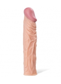 Насадка с ярко выраженной головкой и рельефным стволом - 19 см. - A-toys - в Рубцовске купить с доставкой
