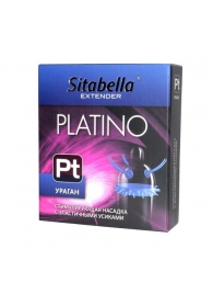 Стимулирующая насадка с усиками и шипиками Platino  Ураган - Sitabella - купить с доставкой в Рубцовске