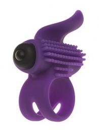 Эрекционное кольцо с подхватом мошонки и стимуляцией клитора Bullet Lastic Ring - Adrien Lastic - в Рубцовске купить с доставкой