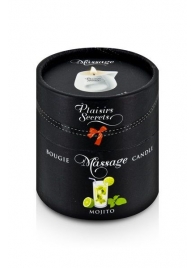 Массажная свеча с ароматом мохито Bougie de Massage Mojito - 80 мл. - Plaisir Secret - купить с доставкой в Рубцовске
