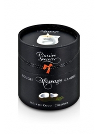 Массажная свеча с ароматом кокоса Bougie de Massage Gourmande Coco - 80 мл. - Plaisir Secret - купить с доставкой в Рубцовске