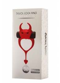 Красное эрекционное кольцо в форме дьяволенка DEVOL COCKRING - Adrien Lastic - в Рубцовске купить с доставкой