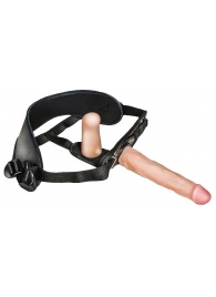 Женский страпон с вагинальной пробкой Woman Strap - 18 см. - LOVETOY (А-Полимер) - купить с доставкой в Рубцовске