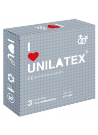 Презервативы с точками Unilatex Dotted - 3 шт. - Unilatex - купить с доставкой в Рубцовске