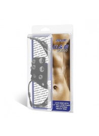 Утяжка на пенис и мошонку Cock Ring With 1.5  Ball Stretcher And Optional Weight Ring - BlueLine - купить с доставкой в Рубцовске