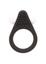 Чёрное эрекционное кольцо LIT-UP SILICONE STIMU RING 1 BLACK - Dream Toys - в Рубцовске купить с доставкой