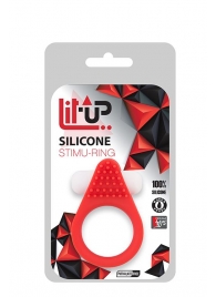 Красное эрекционное кольцо LIT-UP SILICONE STIMU RING 1 RED - Dream Toys - в Рубцовске купить с доставкой