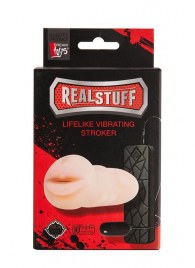 Мастурбатор-ротик с вибрацией REALSTUFF VIBRATING MASTURBATOR MOUTH - Dream Toys - в Рубцовске купить с доставкой