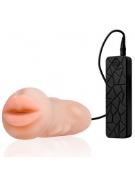 Мастурбатор-ротик с вибрацией REALSTUFF VIBRATING MASTURBATOR MOUTH - Dream Toys - в Рубцовске купить с доставкой