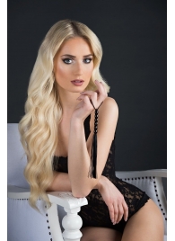 Чёрная мини-плеть из резины Rubber Mini Whip - 22 см. - Blush Novelties - купить с доставкой в Рубцовске