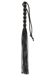 Чёрная мини-плеть из резины Rubber Mini Whip - 22 см. - Blush Novelties - купить с доставкой в Рубцовске
