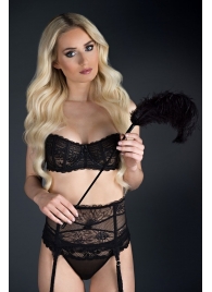 Стек с большим чёрным пером Large Feather Tickler - 65 см. - Blush Novelties - купить с доставкой в Рубцовске