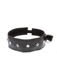 Полиуретановый ошейник с пуклями Collar with Studs - Blush Novelties - купить с доставкой в Рубцовске