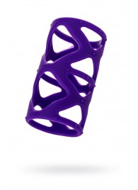 Фиолетовая насадка-сетка на пенис - 7,5 см. - A-toys - в Рубцовске купить с доставкой