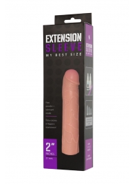 Насадка-удлинитель Extension sleeve телесного цвета - 18,5 см. - Sitabella - в Рубцовске купить с доставкой