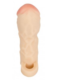 Закрытая удлиняющая насадка на пенис с подхватом мошонки T B Extension - Orion - в Рубцовске купить с доставкой