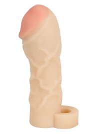 Закрытая удлиняющая насадка на пенис с подхватом мошонки T B Extension - Orion - в Рубцовске купить с доставкой