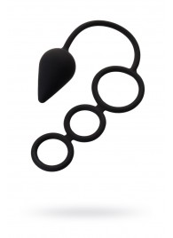 Тройное эрекционное кольцо с анальным хвостом Drop M-size - Erotist Adult Toys - в Рубцовске купить с доставкой